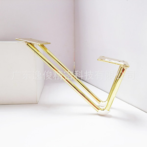 Yijun <b>Gold</b> V-Shaped <b>Sofa</b> Legs 2456 Heavy Duty Modern Minimalist Furniture Hardware - Product Image 5