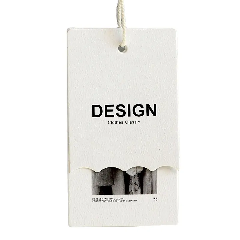 Free Design Luxo Fashional Custom Garment Acessórios Pendurar Tags Preço Nome Etiqueta Vestuário Marca Hangtag Com Impressão Próprio Logotipo