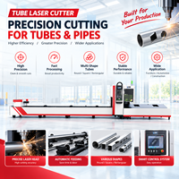 Découpeuse laser à fibre CNC industrielle robuste à double mandrin 1500W pour la découpe de tubes métalliques et la construction de meubles, avec certification CE
