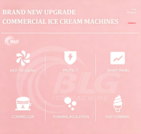 Máquina de Helados BLG de Alta Fiabilidad con Tres Sabores, Mínimos Fallos, Larga Vida Útil, Ideal para Locales Comerciales de Alimentos. Aprenda Más