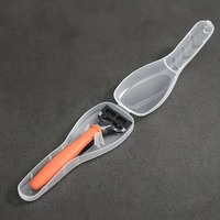 Portable voyage rasoir étui rasoir boîte de rangement Transparent en plastique rasoir boîte lames support hommes rasoir boîte conteneurs