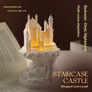 Staircase Castle Aromatherapy Lamp Warm White <b>LED</b> Night <b>Light</b> <b>Diffuser</b> For Home Fragrance Decoration - Product Image 6