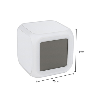 Horloge de bureau électronique avec photo personnalisée alarme numérique à changement de couleur avec LED imprimable en plastique salon salle de bain extérieure cuisine - Product Image 2