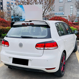 Volkswagen <b>Golf</b> 6 <b>Mk6</b> 2009-2012 Rear Trunk <b>Spoiler</b> Ducktail Piano Black Carbon Fiber Texture ABS Material - Product Image 1