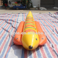 Bateau gonflable de banane de l'eau de 5 personnes remorquable de jeu d'Aqua hermétique d'usine professionnelle