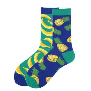 Vente en gros Nouveauté Fun Music Food Pattern AB Chaussettes Hommes Unisexe Crazy Funny Cotton Mismatched Crew Chaussettes - Product Image 4