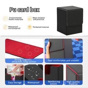 Boîte de présentation et support FX 100+ en cuir PU à double pochette pour cartes TCG et cartes de visite - Product Image 6