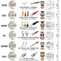Kit d'outils de sertissage pour bornes Dupont JST MOLEX, pinces à bec long en acier, embouts pré-isolés en plastique moulé, pour applications solaires, coaxiales, métriques, OEM