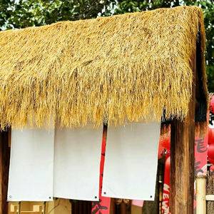 Künstliches Stroh Synthetisches Reed Künstliche Palme Stroh Gelbes Gras Rolle Künstliches Stroh dach für Strohs tangen Pavillons - Product Image 4