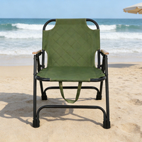 Chaise Kermit à assise large, confortable, robuste, pliable, durable, pour le camping en plein air, la plage, chaise portable