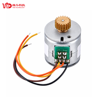 Moteur pas à pas micro haute précision 20 mm avec engrenage en laiton, ultra compact, miniature, pour robotique, mise au point de caméra, CE