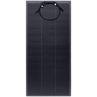 Panneau solaire flexible monocristallin de type N à 25 % d'efficacité, 100 W, 120 W, 130 W, cellules BC, entièrement noir, ETFE, panneaux solaires flexibles