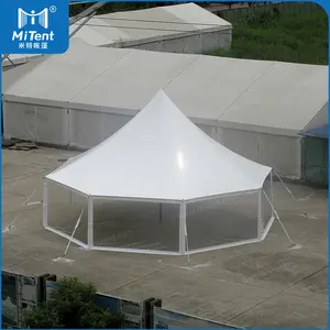 Guangzhou Transparent Octagon Pole Safari Baldachin Zelt für Outdoor-Hochzeits veranstaltungen Pagode Zelt