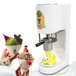 Macchina per Gelato e Spaghetti in Acciaio Inossidabile Rosso, Antiruggine, Durevole e Facile da Pulire, per Uso Commerciale e Domestico - Product Image 1