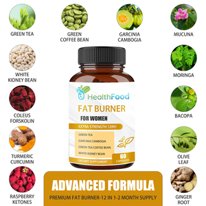 Cápsulas Quemagrasas para Mujeres, Directo de Fábrica, con Té Verde, Favorecen el Control de la Piel y el Cuerpo, Suprimen el Apetito - Product Image 6