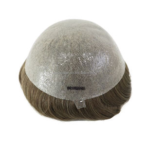 Sistema Capilar Masculino Superfino <span class=keywords><strong>de</strong></span> 0.05-0.06 MM, con Lazo en V <span class=keywords><strong>de</strong></span> 1/8\", Línea <span class=keywords><strong>de</strong></span> Cabello Natural, Color Beige Oscuro, Cabello Indio - Product Image 5