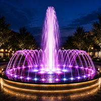 Fontaine musicale LED RGB dansante en acier inoxydable pour piscine, décoration commerciale pour jardin, place publique et hôtel