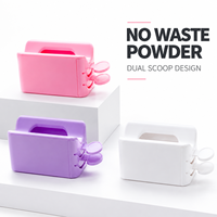 Boîte de Rangement Double Couche en Plastique pour Poudre à Ongles et Paillettes – Idéale pour Salons de Manucure et Usage Domestique