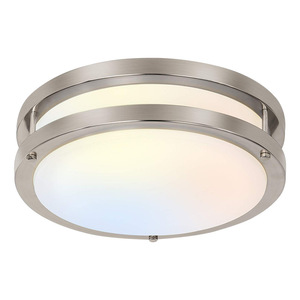 Luz de techo Led redonda 13 pulgadas 25W tiristor atenuación sala de estar dormitorio doble anillo luz de techo al por mayor - Product Image 5