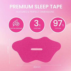 Cinta Adhesiva Bucal de Algodón Rosa con Forma de Labios para Mujer, con Aroma, para Respirar por la Nariz y Dormir Mejor - Product Image 6