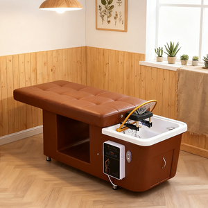 Cama de masaje eléctrica moderna Kisun, mesa de cuidado, muebles, peluquería de Metal, silla de lavado para peluquerías - Product Image 2