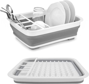 The New Listing <b>Collapsible</b> Over Sink Stand <b>Storage</b> Drainer Rack Foldable Drain Basket Holders - Product Image 1