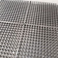 Haute qualité 3 cm haute résistance verticale 150t tapis de cellule de vidange pour parc Top vente pelouse artificielle et gazon pose de Drainage en plastique