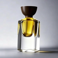 Flacon de parfum en verre transparent de luxe, nouveau design, haute qualité, vide, carré, 30ml 50ml 75ml, avec pompe pulvérisatrice pour sérum – Vente chaude