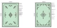 Moulures de plafond décoratives de luxe en polyuréthane pour villas, ensemble complet de rosettes et de moulures de bordure pour plafond