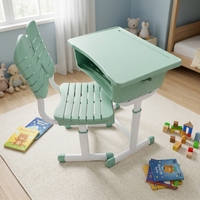 Meubles scolaires, bureau et chaise pour élèves, bureau pour élèves à hauteur réglable, ensemble table et chaises pour école primaire