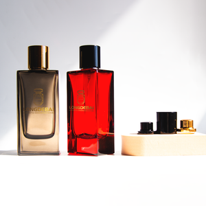 High End Custom Color Crimp Square Perfume <b>Spray</b> <b>Bottle</b> 60ml 80ml 100ml <b>Empty</b> Polished Glass Perfume <b>Bottle</b> With Magnetic Cap - Product Image 4