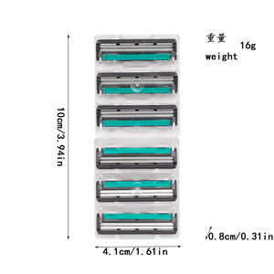 มีดโกนหนวดแบบแมนนวล Weige ใบมีดสองชั้น ยาว 12 ซม. น้ำหนัก 19 กรัม สำหรับผู้ชาย - Product Image 5