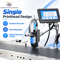 Printer Kode TIJ IPS-9710 dengan Kepala Cetak Tunggal Resolusi 75-1200DPI untuk Lini Produksi