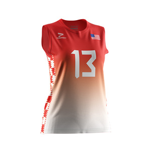เสื้อวอลเลย์บอลแขนกุดแบบแห้งเร็วระดับโปรสำหรับทีมหญิง ชุดยูนิฟอร์มวอลเลย์บอล - Product Image 5