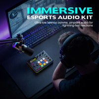 Ensemble de microphones pour studio d'enregistrement, réduction et capture du bruit, capacité d'enregistrement de podcasts, pour vlog et diffusion en direct