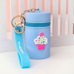 New Style <b>Leather</b> Women Mini Coin Purse Zipper Round Wallet <b>Leather</b> Custom Luxury <b>Keychain</b> Coin Purse - Product Image 2