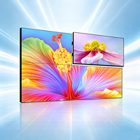 Mur vidéo LCD haute luminosité 6 mm avec synchronisation multi-écrans et prise en charge d'animations, longue durée de vie CMS pour la publicité en magasin de détail