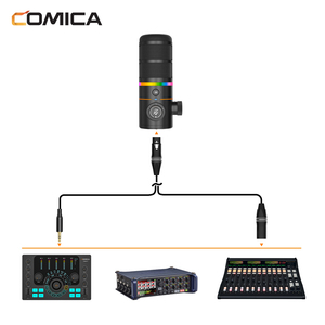 ไมโครโฟนไดนามิกคาร์ดิออยด์ COMICA EJoy D10(A) แบบ USB-C&XLR พร้อมไฟ RGB และซาวด์การ์ด สำหรับสตรีมมิ่ง พอดแคสต์ Twitch YouTube และเกมมิ่ง - Product Image 5