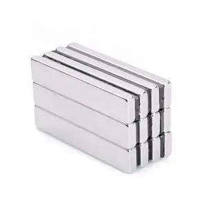 N52 Strong Magnetic Big Size Square Bar Rectangle Powerful Rare Earth Metal Neodymium Magnet Block For Battery Charge Generator