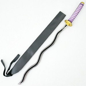 Réplica de Katana Nichirin de Obanai Iguro, Arma de Metal Segura, Modelo Snake Hashira, Espada Coleccionable para Cosplay, Mayores de 14 Años - Product Image 1