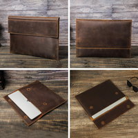 Étui à bandoulière magnétique en cuir véritable personnalisé pour Mac Pro 14, durable, portable, moderne, écologique, pour ordinateur portable professionnel et décontracté