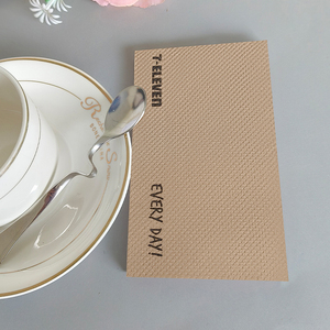 Tùy Chỉnh In Nâu Bột Giấy Tre Khăn Ăn 275*170Mm 1ply Màu Dập Nổi Serviettes Tấm Gấp Phong Cách Bữa Ăn Tối Sử Dụng Với Túi Phong Cách - Product Image 4