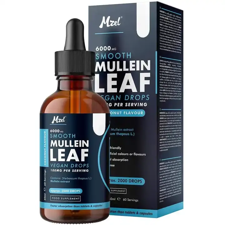 Private Label 100% Natural Organic Mullein Leaf Tincture Liquid Extract Drops