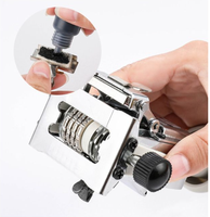Machine de numérotation automatique manuelle à 8 chiffres en métal pour bureau, tampon auto-encreur pour l'impression sur papier