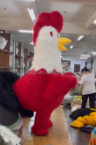 Costume de cosplay, mascotte de fête, robe de coq, costumes gonflables de 2 m et 2,6 m, poulets de combat - Product Image 5