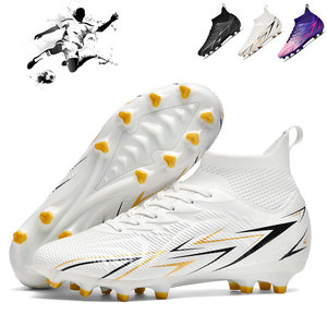 <span class=keywords><strong>Scarpe</strong></span> da <span class=keywords><strong>Calcio</strong></span> Unisex FG HG TF <span class=keywords><strong>in</strong></span> <span class=keywords><strong>Pelle</strong></span> PU con Lacci, Sneakers Sportive per Allenamento Primavera-Autunno - Product Image 4