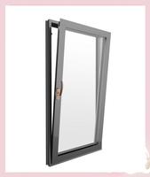 Ventana Abatible y Giratoria de Aluminio de Alta Calidad con Diseño Moderno, Aislamiento Térmico y Acústico para Edificios