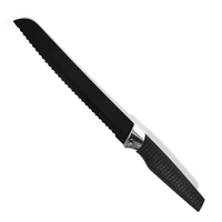 Couteaux de Chef de cuisine en acier inoxydable Offre Spéciale ensemble de 5 pièces couteaux de cuisine noirs