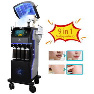 เครื่องดูแลผิวหน้า 9 in 1 แบบตั้งโต๊ะ พร้อมระบบไฮโดรเดอร์มาเบรชั่น ละอองเย็น และไมโครเคอร์เรนท์ เพื่อผิวชุ่มชื้นและเรียบเนียน - Product Image 1
