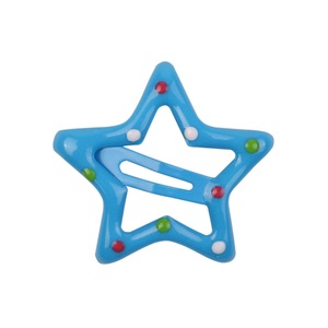1.25 Inch <span class=keywords><strong>Colorful</strong></span> Star Hair <span class=keywords><strong>Clips</strong></span> para Girl Star Snap hair <span class=keywords><strong>clips</strong></span> Baby Cute BB Clip Cinco pontas Star Hair Acessórios para meninas - Product Image 4